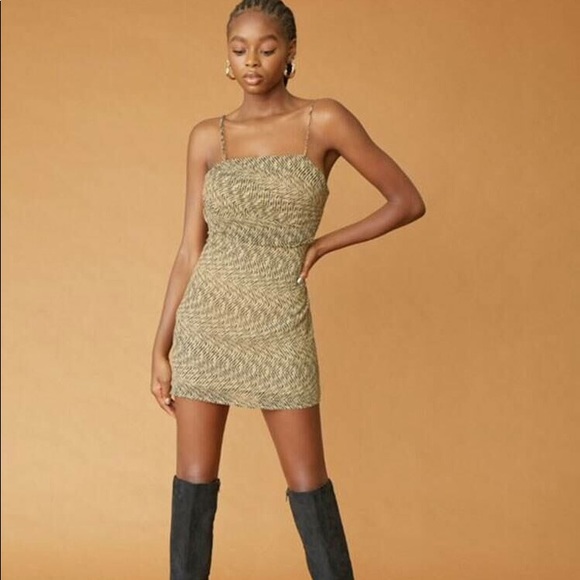 Forever 21 Brown/Black Striped Bodycon Dress - Picture 6 of 13